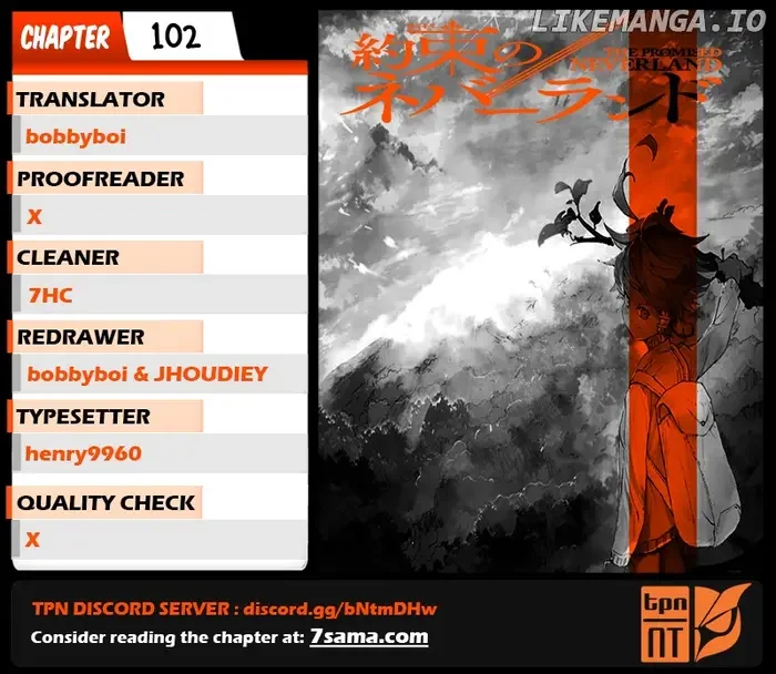 The Promised Neverland Chapter 102
