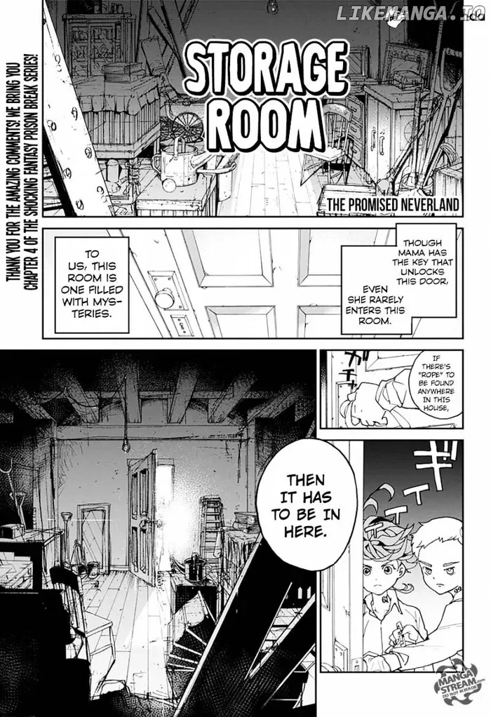 The Promised Neverland Chapter 4