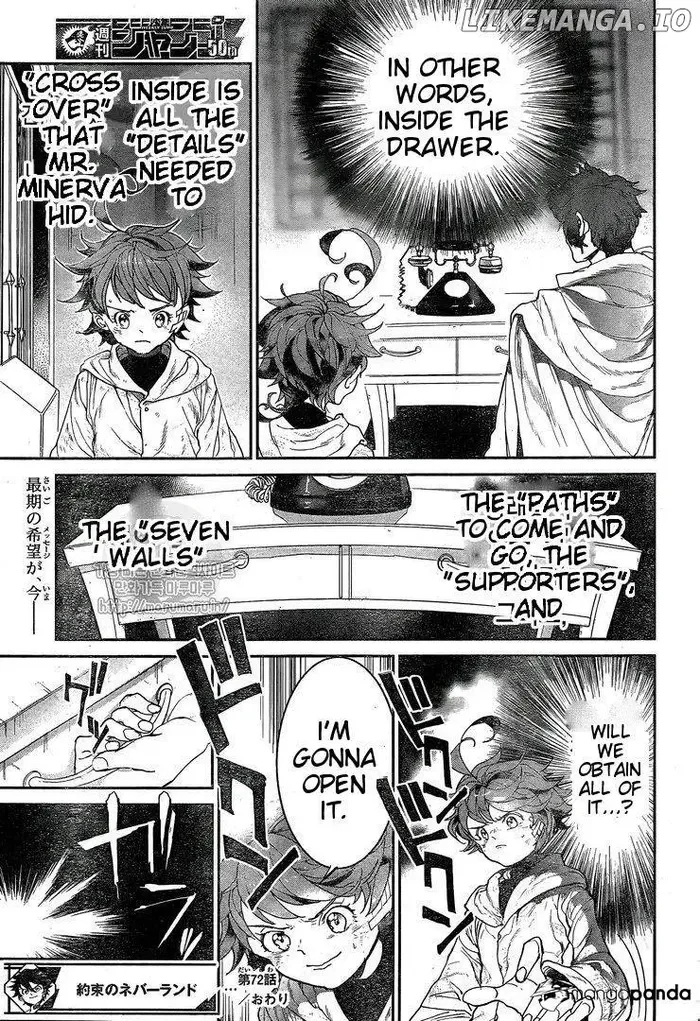 The Promised Neverland Chapter 72