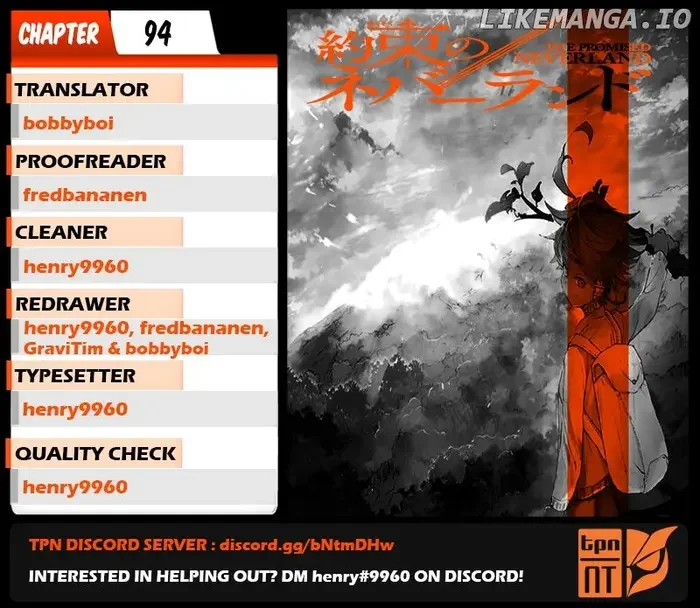 The Promised Neverland Chapter 94