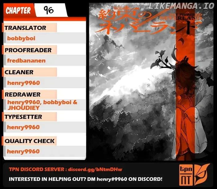 The Promised Neverland Chapter 96