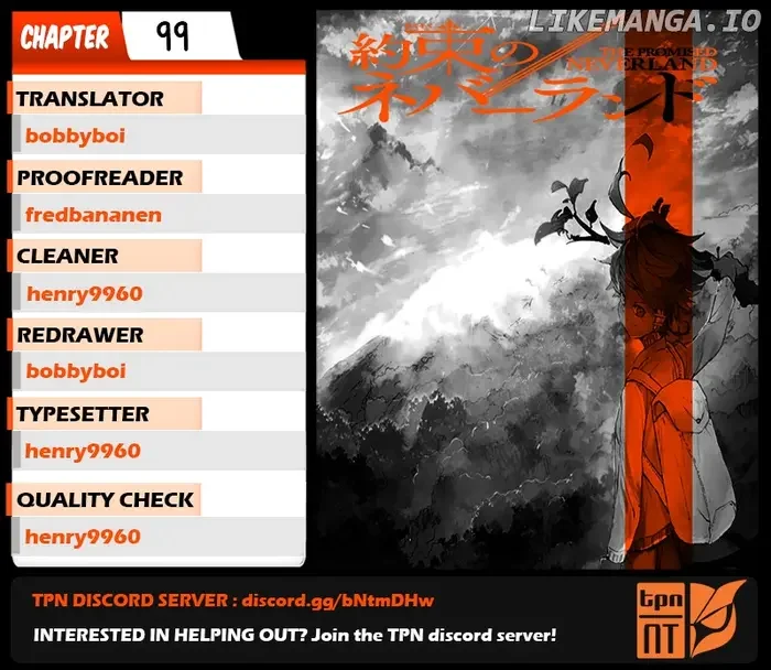 The Promised Neverland Chapter 99